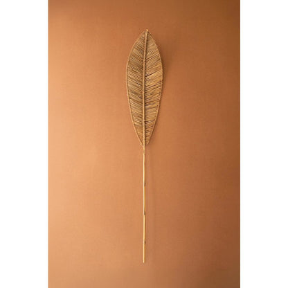 Angel Leaf Décor with Bamboo Branch - Brown