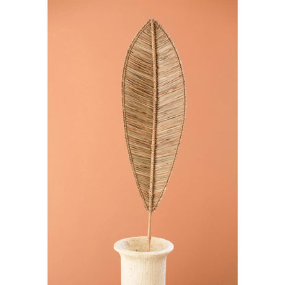 Angel Leaf Décor with Bamboo Branch - Brown
