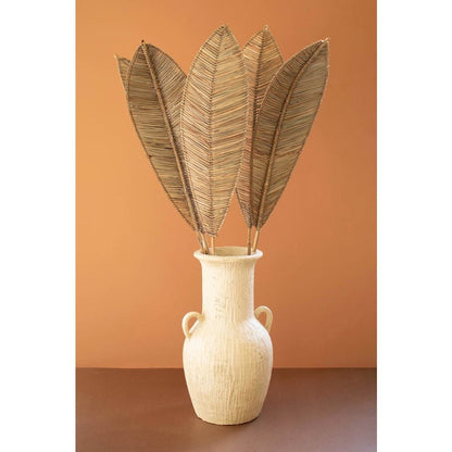 Angel Leaf Décor with Bamboo Branch - Brown