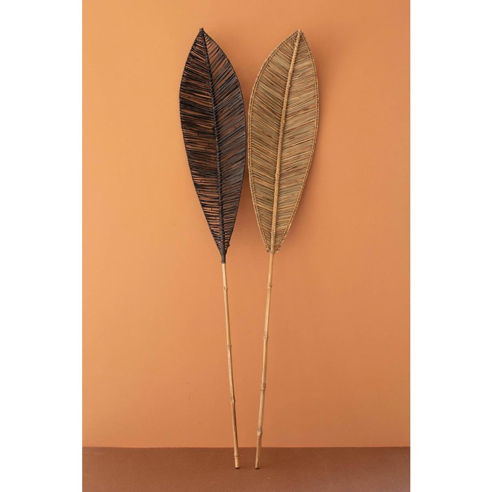 Angel Leaf Décor with Bamboo Branch - Brown