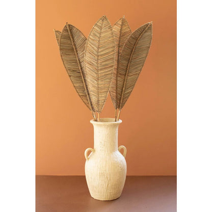 Angel Leaf Décor with Bamboo Branch - Brown