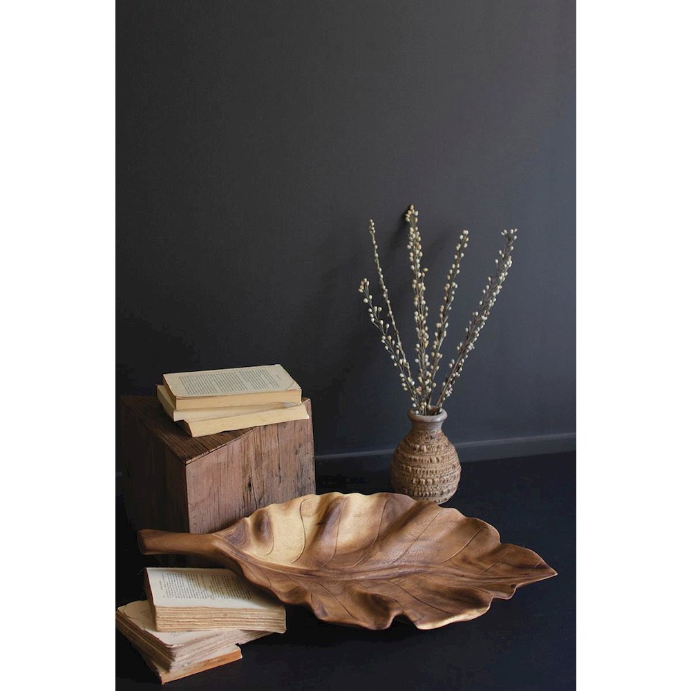 Wooden Teak Leaf Tray