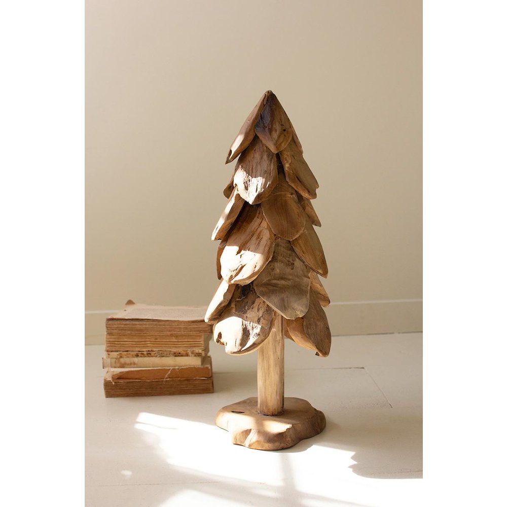 Rustic Teak Christmas Tree - Small