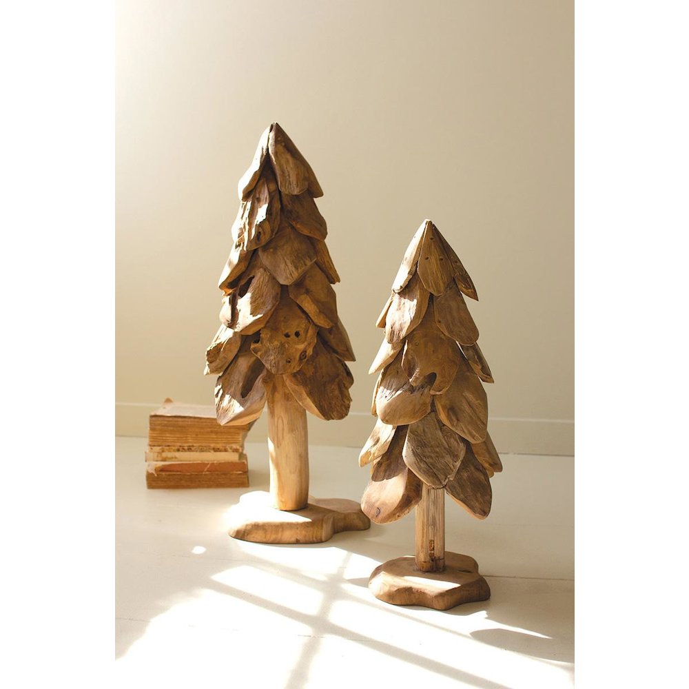 Rustic Teak Christmas Tree - Large