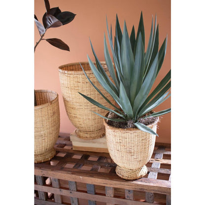 Set Of Three Split Cane  Baskets