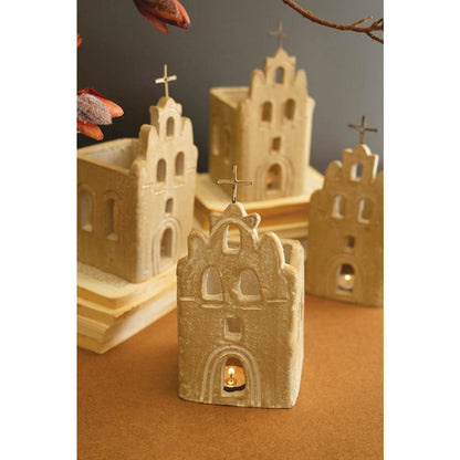 Clay San Antonio Mission Luminary