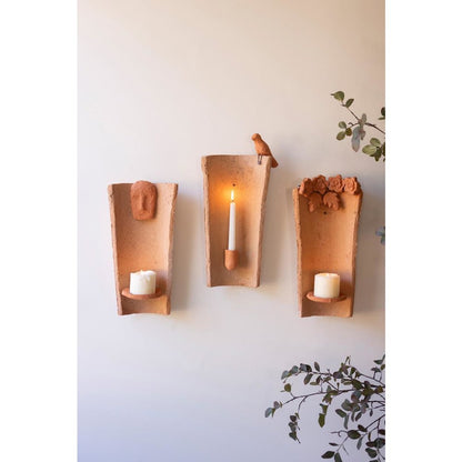 Clay Roofing Tile Pillar Holder With Clay Face