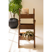 Three Tiered Wooden Brick Mold Display Stand