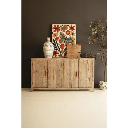 Reclaimed Wood Four Door Sideboard
