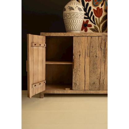 Reclaimed Wood Four Door Sideboard