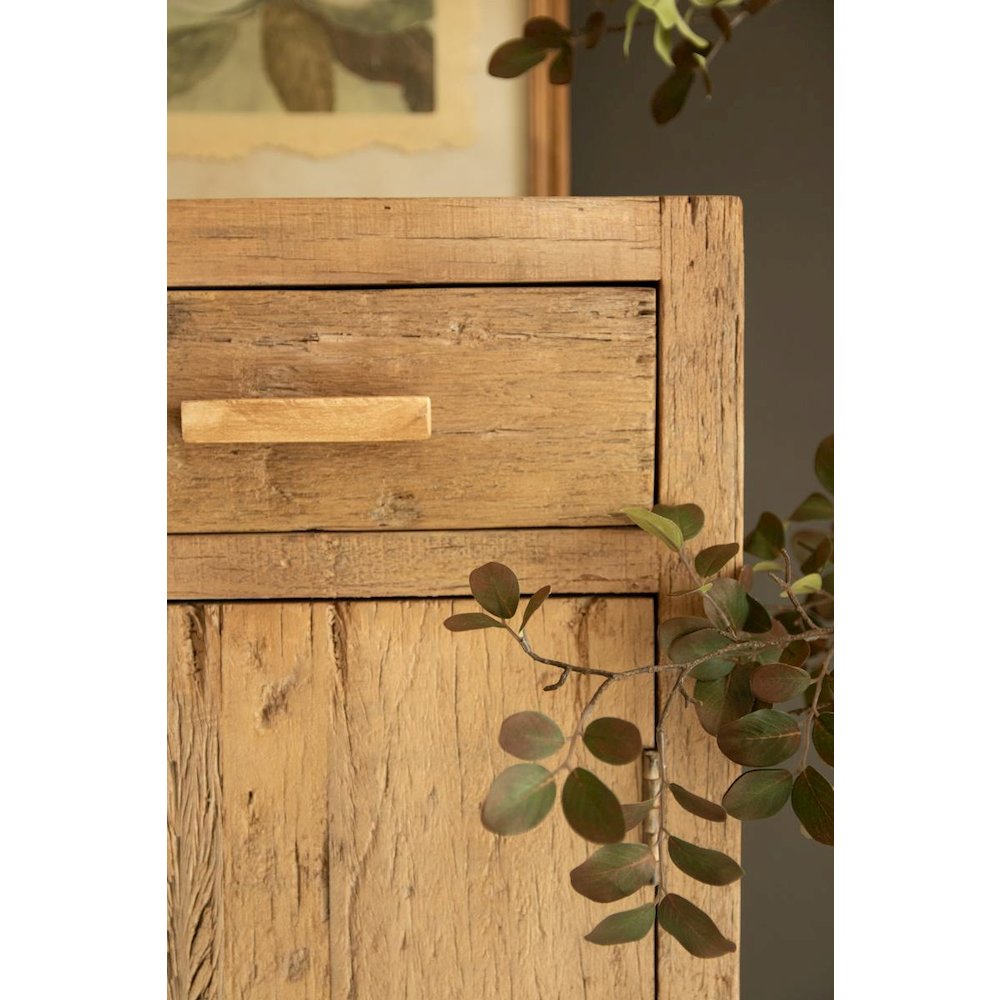 Reclaimed Wood Two Door, Two Drawer Cabinet