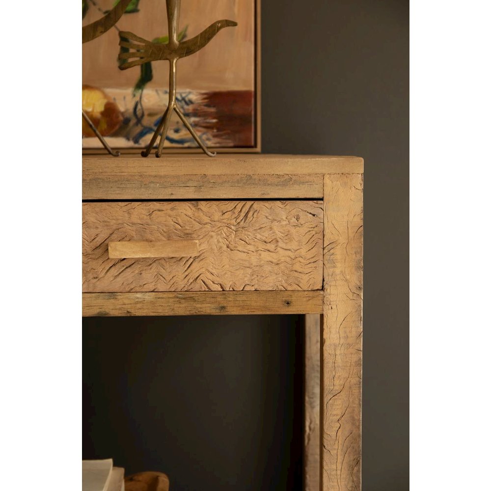 Reclaimed Wood Three Drawer Console - 59" Long