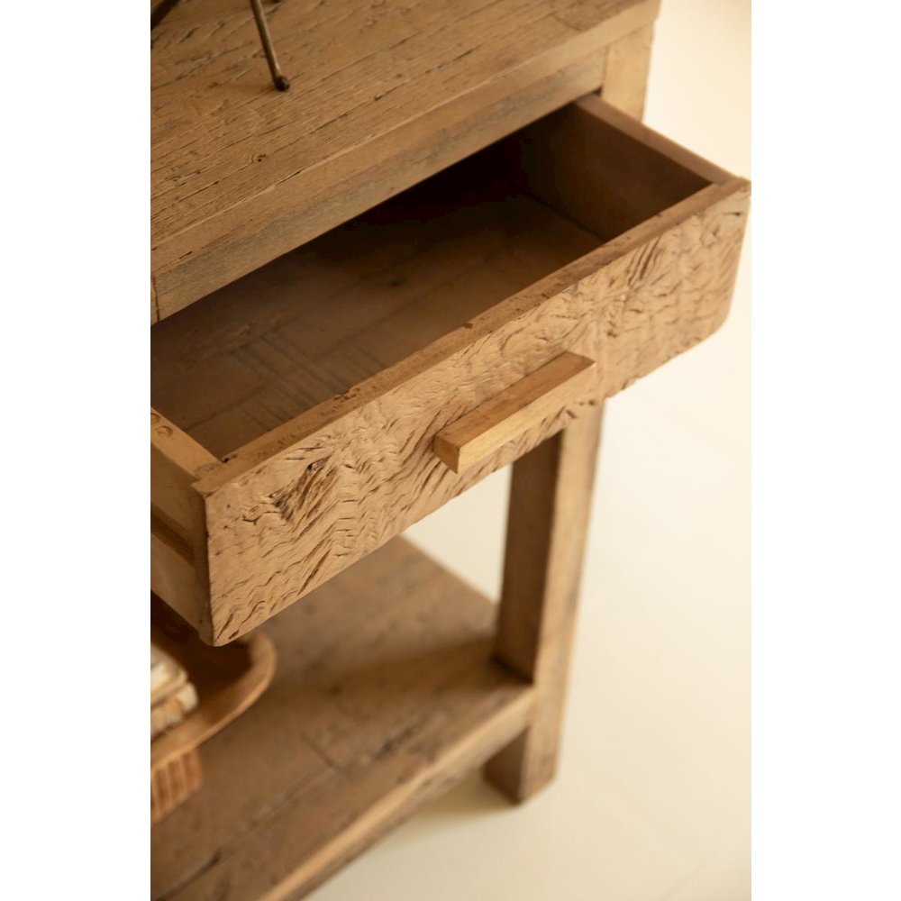 Reclaimed Wood Three Drawer Console - 59" Long