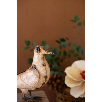 Set of Two Recycled Metal Doves