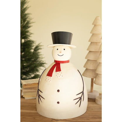 Painted Metal Snowman