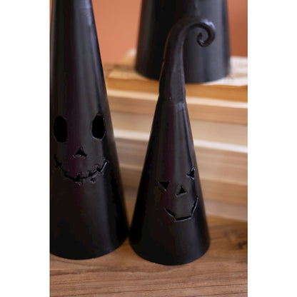 Set Of Four Halloween Hat Jack-O-Lanterns