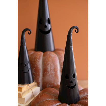 Set Of Four Halloween Hat Jack-O-Lanterns