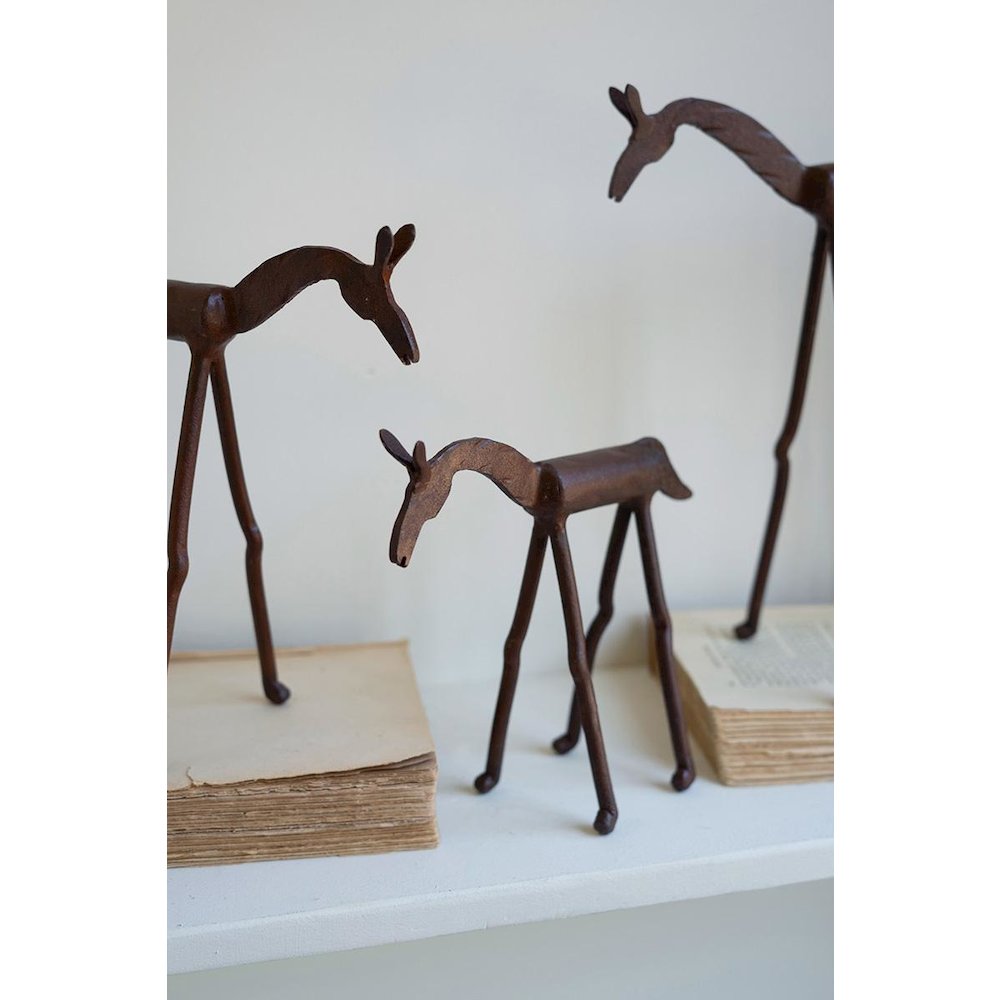 Set Of Three Forged-Iron Horses