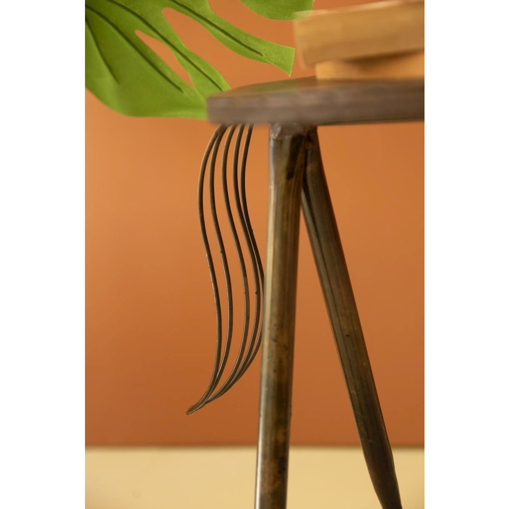 Set of Two Iron Horse Accent Tables