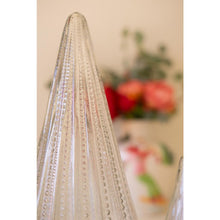 Set of Two Glass Christmas Trees - Clear
