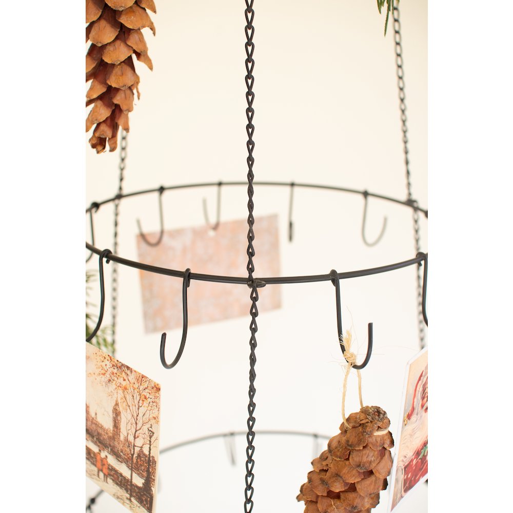 Three Layer Hanging Wire Ornament Tree