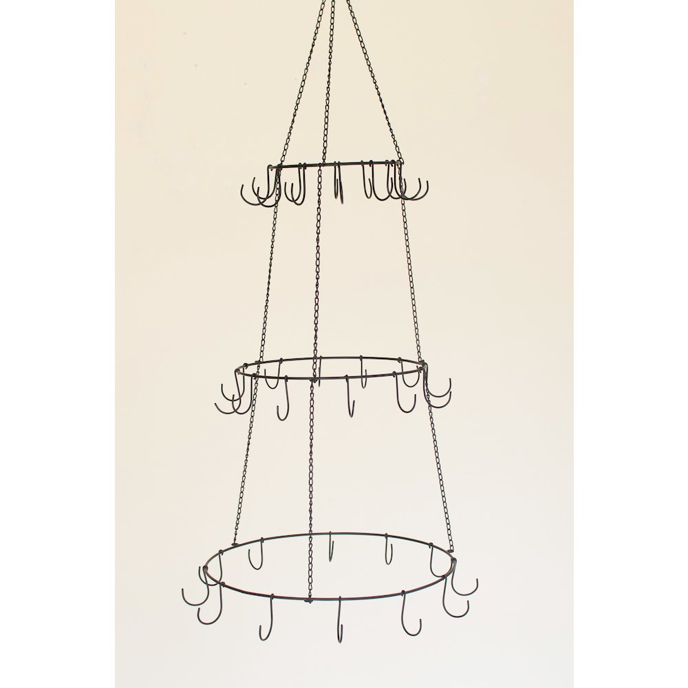 Three Layer Hanging Wire Ornament Tree