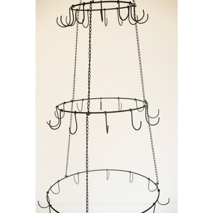 Three Layer Hanging Wire Ornament Tree
