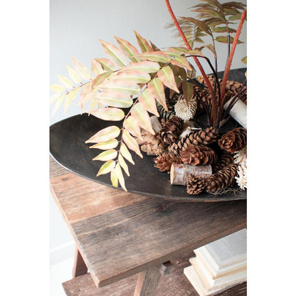 Large Oval Iron Bowl