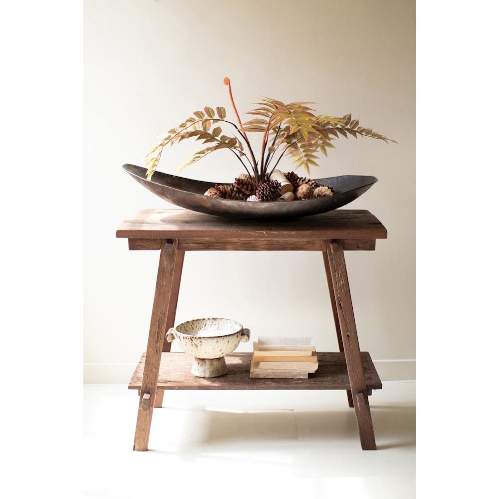 Large Oval Iron Bowl