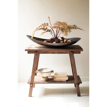 Large Oval Iron Bowl