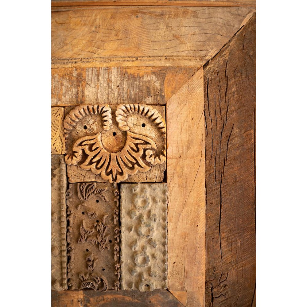 Set Of Two Repurposed Wood Framed Block Stamps