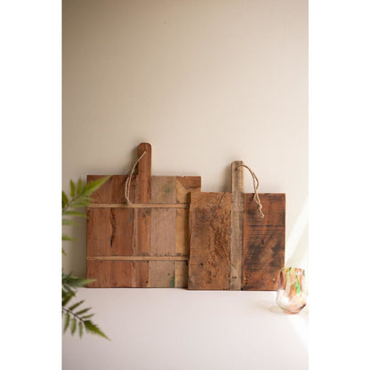 Set of Two Wood Cheese Boards
