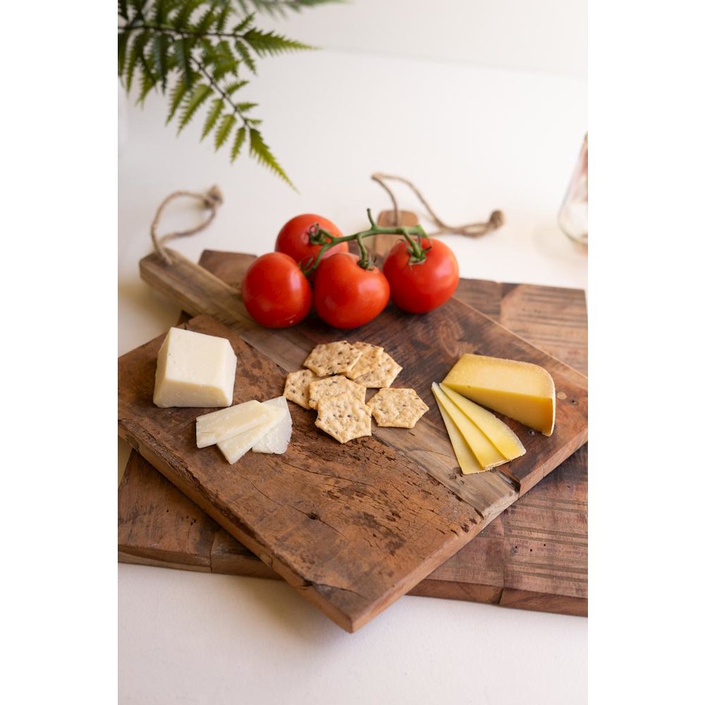 Set of Two Wood Cheese Boards
