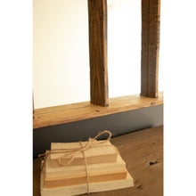 Four Panel Wood Framed Mirror