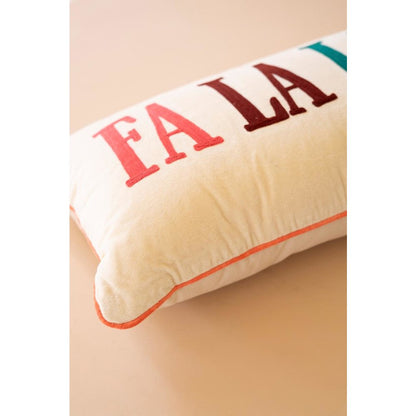 Velvet Embroidery Pillow - Falalalala