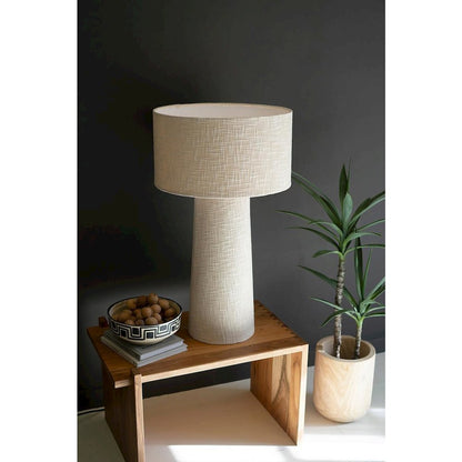 Boucle Fabric Table Lamp With Shade