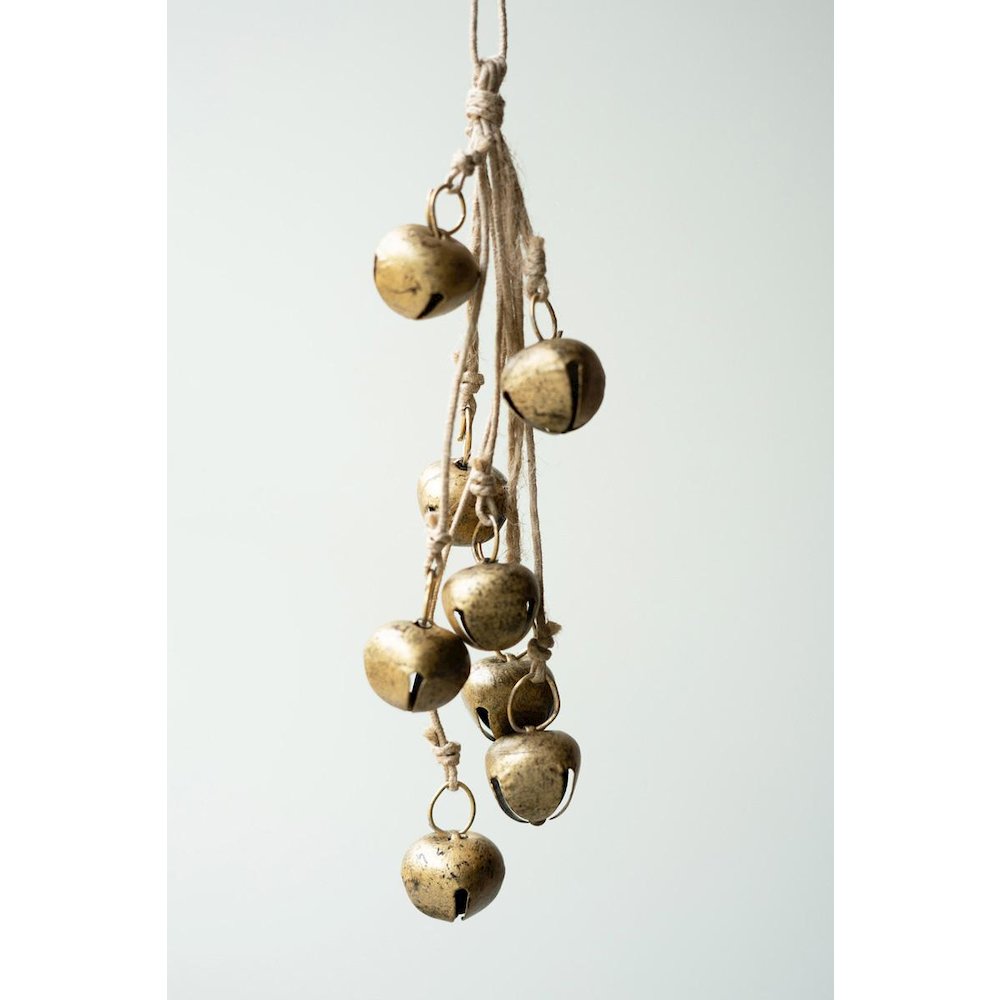 Jingle Bell Bunch On A Jute Rope