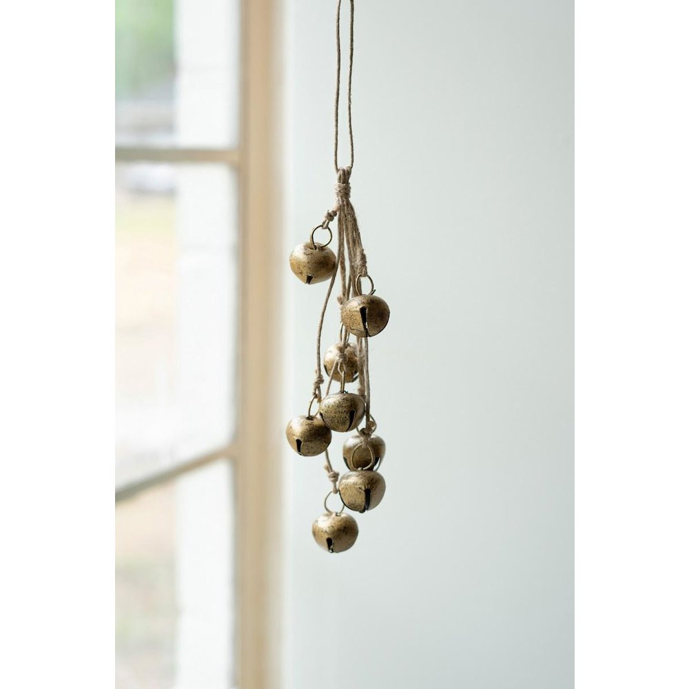 Jingle Bell Bunch On A Jute Rope
