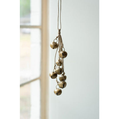 Jingle Bell Bunch On A Jute Rope