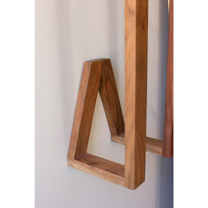 Wooden Wall Towel Rack