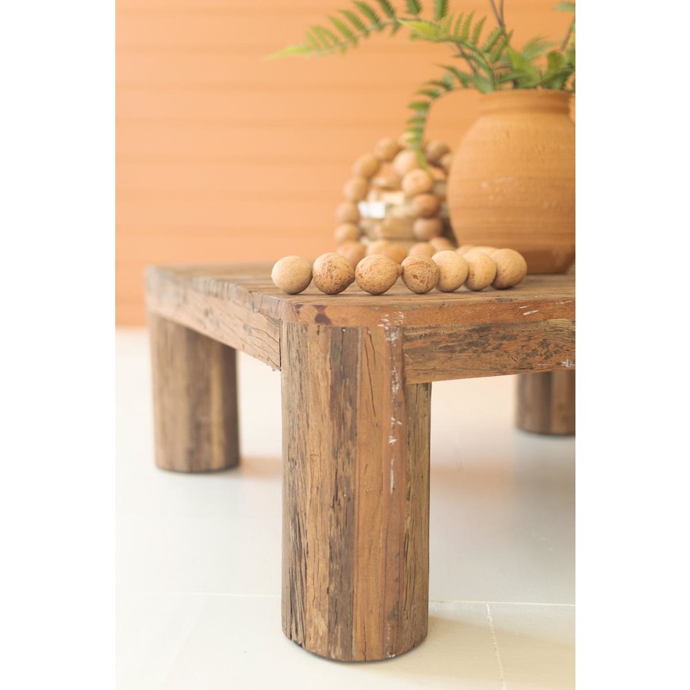 Reclaimed Wood Square Coffee Table