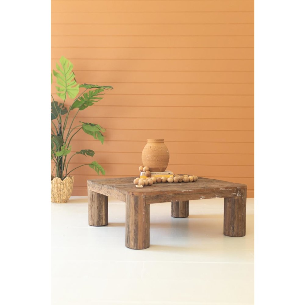 Reclaimed Wood Square Coffee Table