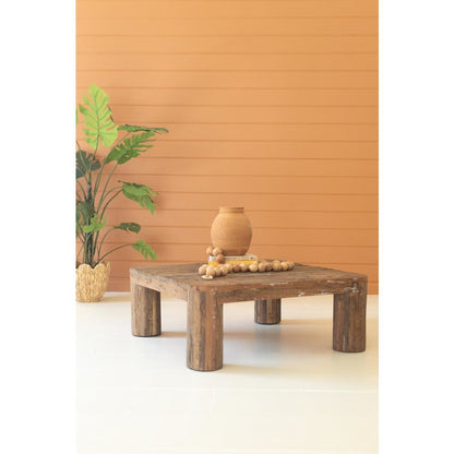 Reclaimed Wood Square Coffee Table