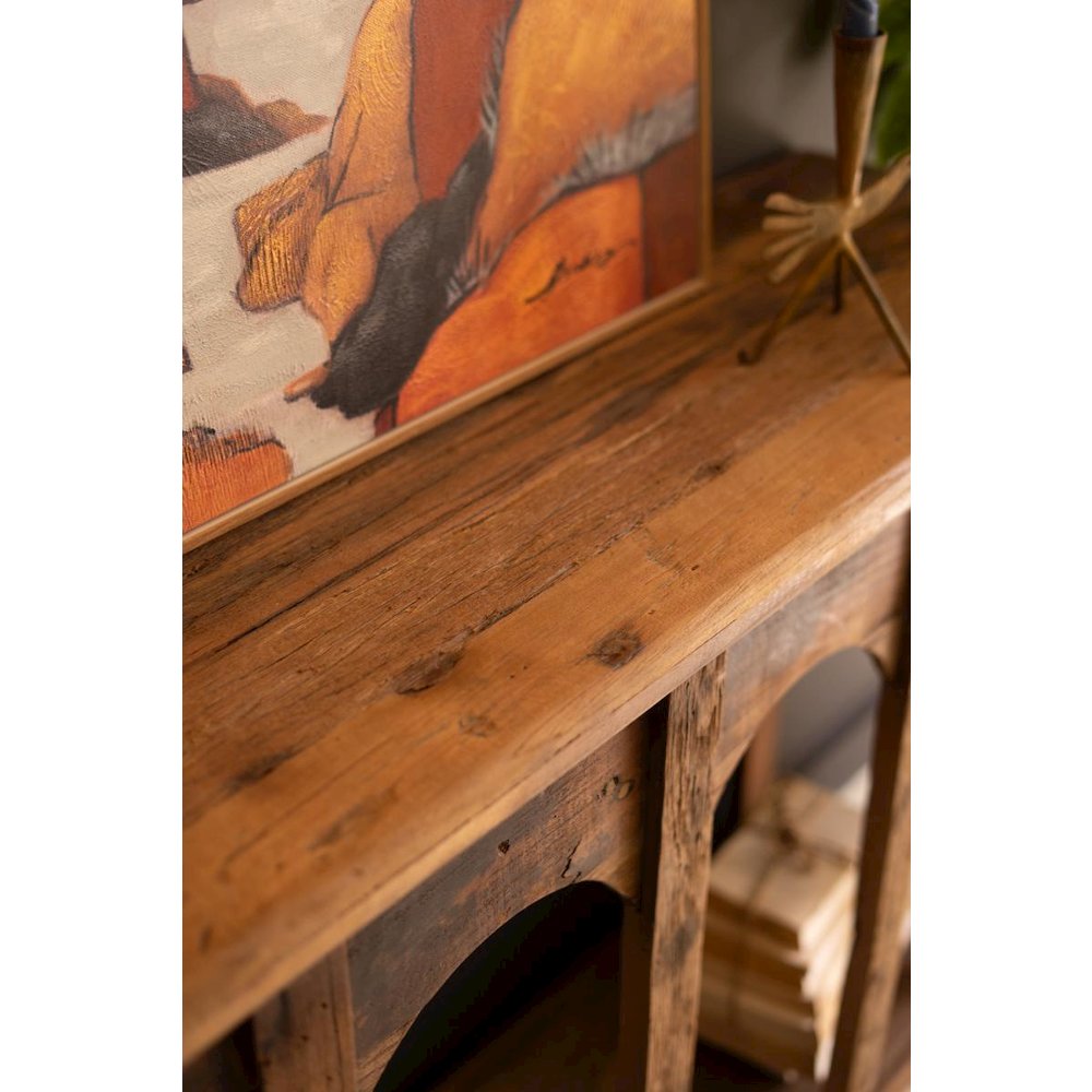 Reclaimed Wood Multi-arched Console