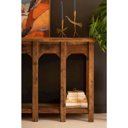 Reclaimed Wood Multi-arched Console