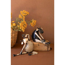 Set of Two Recycled Iron Yoga Cows