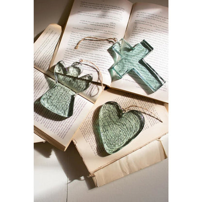 Glass Heart Ornament
