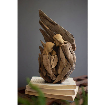 Driftwood Mary Joseph And Jesus With Wing