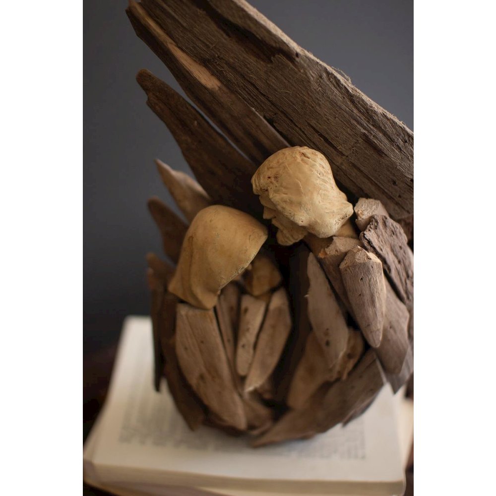 Driftwood Mary Joseph And Jesus With Wing