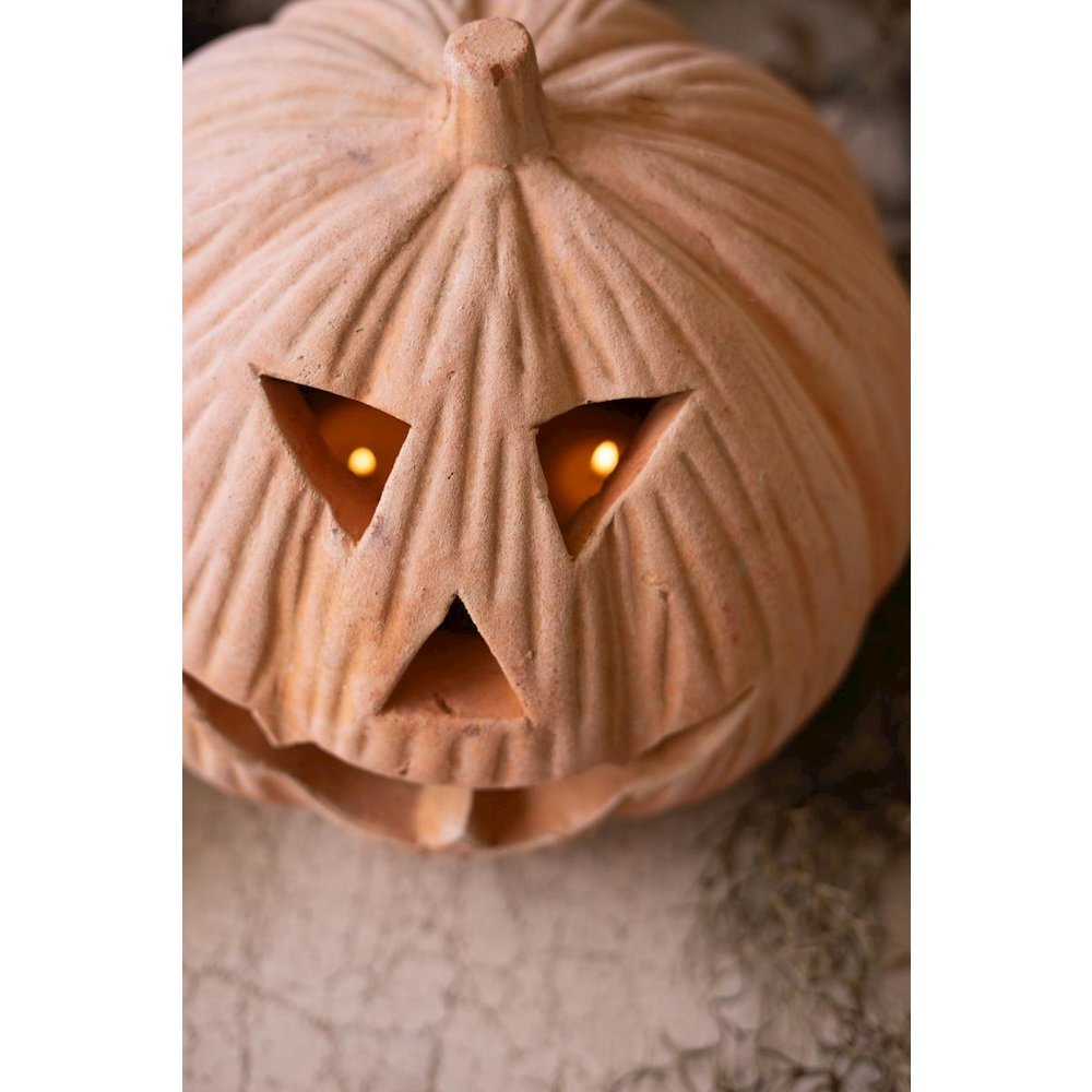 Terracotta Jack-o-lantern